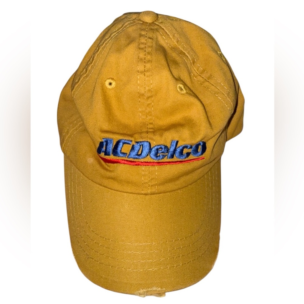 ACDelco Mustard Racing Driving Cap Hat
